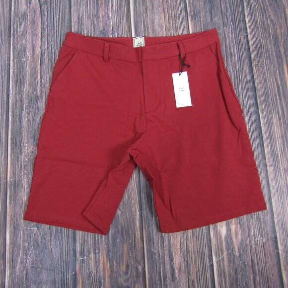 Swet Tailor NEW NWT Mens 34 Red Everyday Chino Shorts Athletic Golf - Picture 2 of 6
